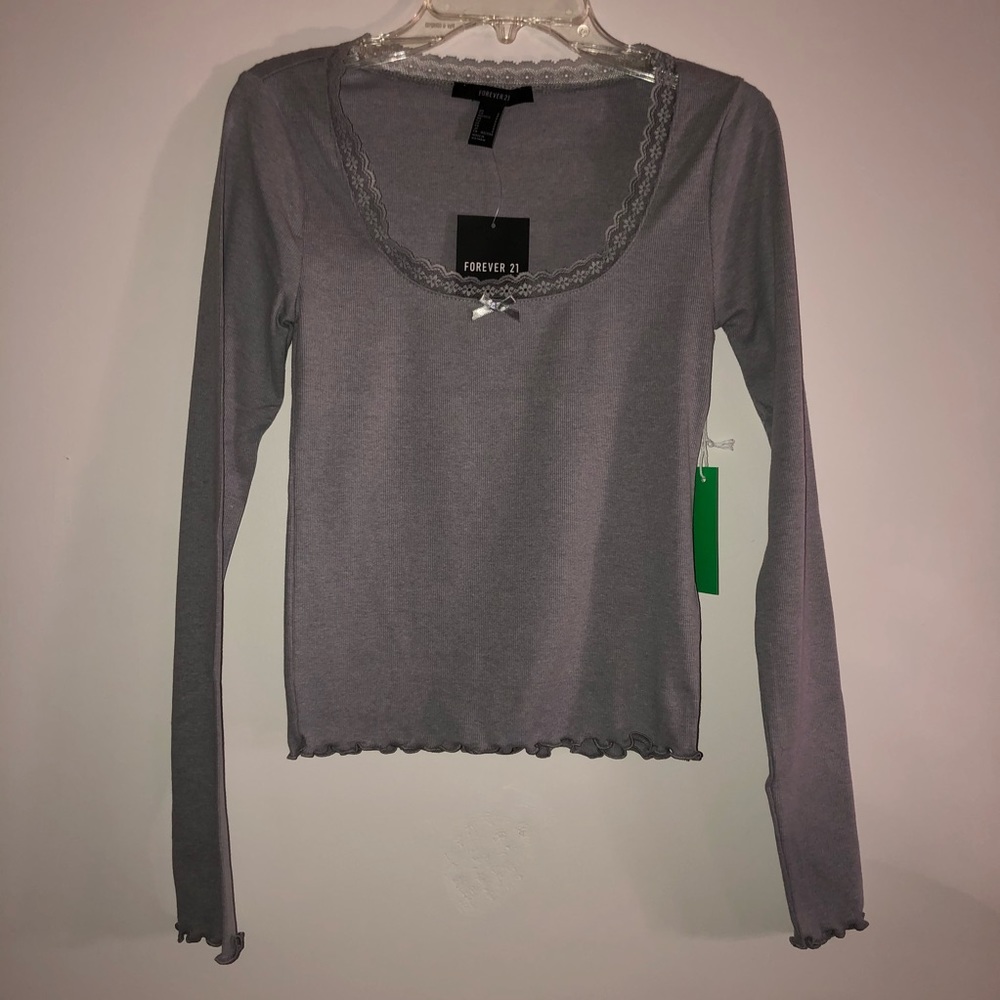 Forever 21 long sleeve crop top